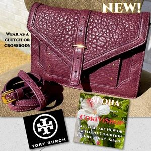 NEW VTG Tory Burch Convertible Clutch Crossbody